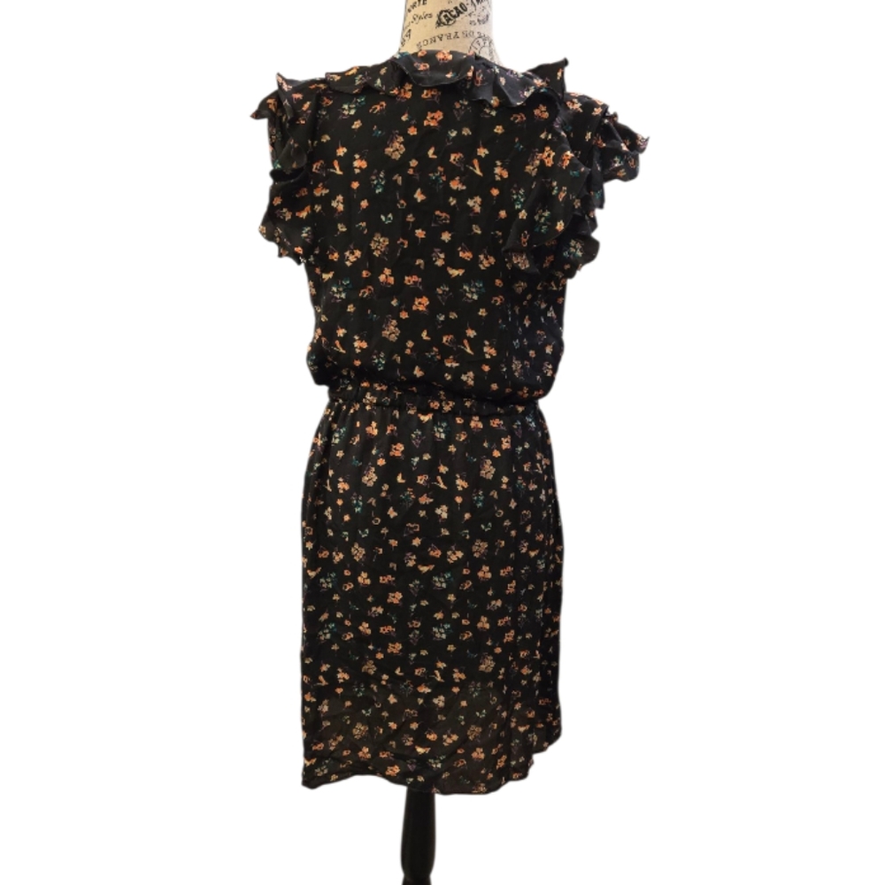 I ❤️ Ronson Floral Ruffle Mini Dress Sz S - Picture 3 of 7